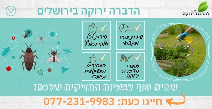 הדברה ירוקה בירושלים